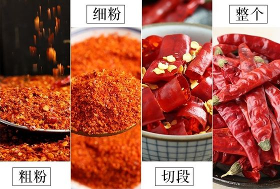 Varietà di pepe di peperoncino in polvere con conservazione a freddo e Salmonella negativa