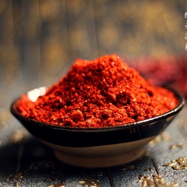 Con un alto contenuto di vitamina C, polvere di peperoncino dolce, colore rosso, 100 g