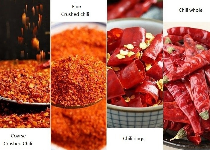 Autentici 4-7 cm di peperoni caldi di Tianjin secchi a bassa impurità confezionati in sacchetti da 10 kg o 25 kg